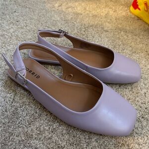 Torrid Lavender Slingback Flats